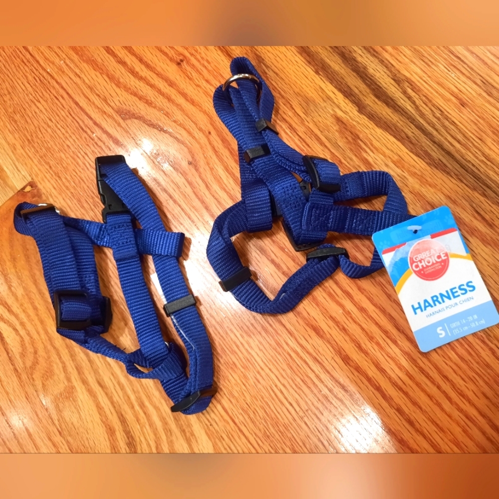 Set of 2 Great Choice Navy‎ Harnesses! Size Small! NEW!!